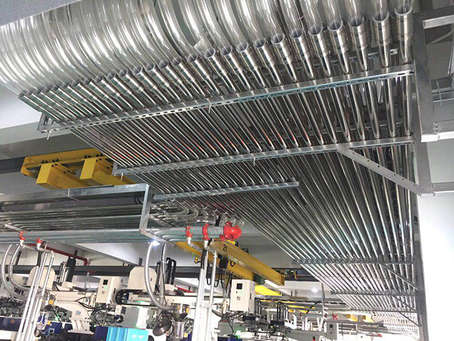 中央供料宝威在线(中国)的管道要怎么安置？